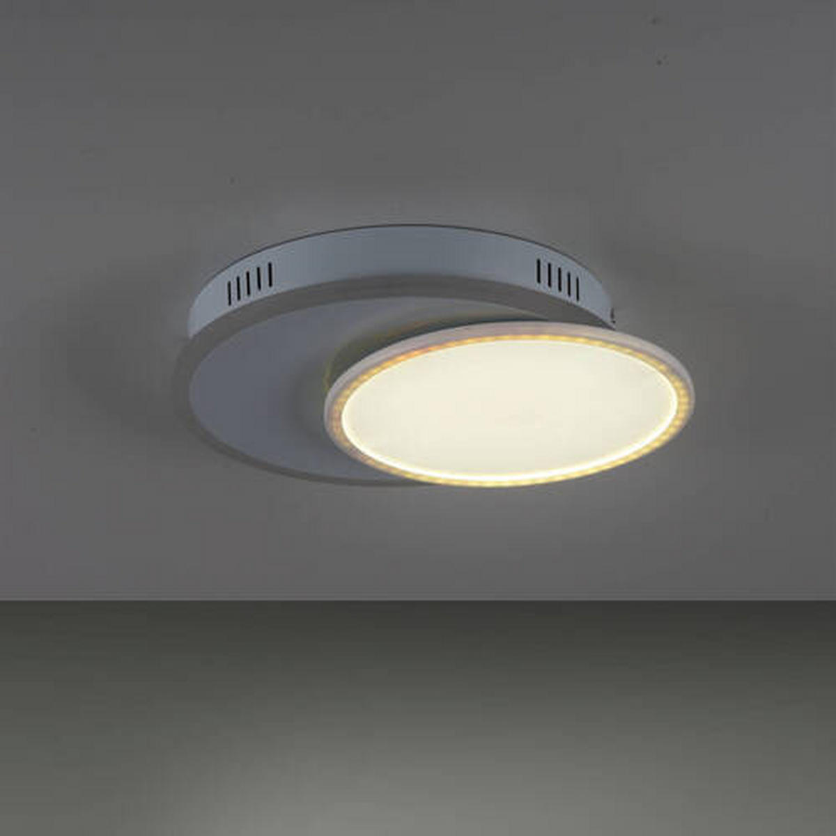 LED-Deckenleuchte 45/33/7,5 cm   - Weiß, Design, Kunststoff/Metall (45/33/7,5cm)