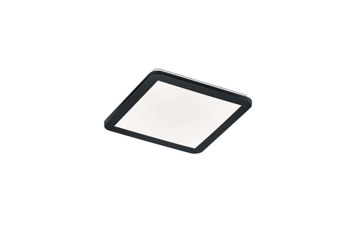 LED-DECKENLEUCHTE   - Schwarz/Weiß, Basics, Kunststoff (30/3/30cm)