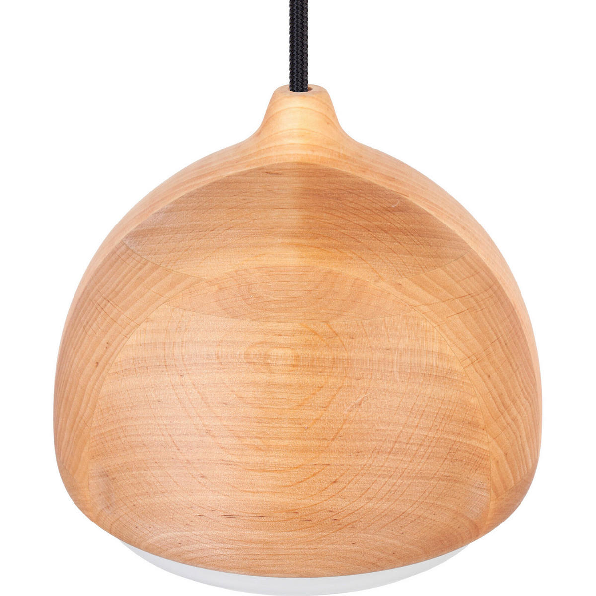 HÄNGELEUCHTE Acorn 17,5/90-140 cm  - Erlefarben/Schwarz, Natur, Holz (17.5/90-140cm)