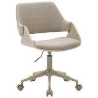 DREHSTUHL  in Leinenoptik Naturfarben, Beige  - Beige/Naturfarben, MODERN, Holz/Kunststoff (51/78/88/57cm) - MID.YOU