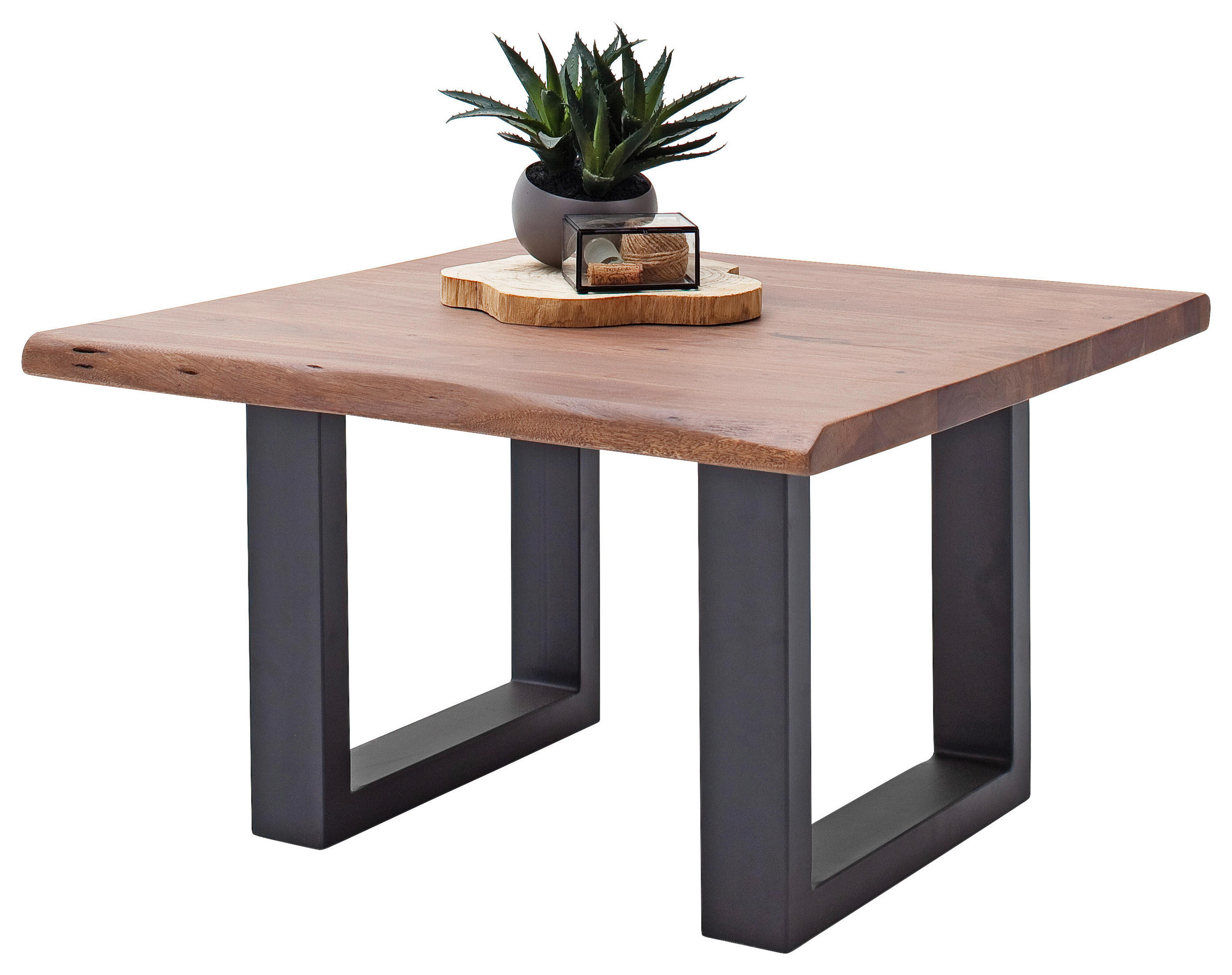 Couchtisch Holz Massiv Cartagena Walnussf./anthrazit