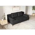 SCHLAFSOFA  in Velours Anthrazit  - Anthrazit/Schwarz, KONVENTIONELL, Textil/Metall (200/98/90cm) - Carryhome