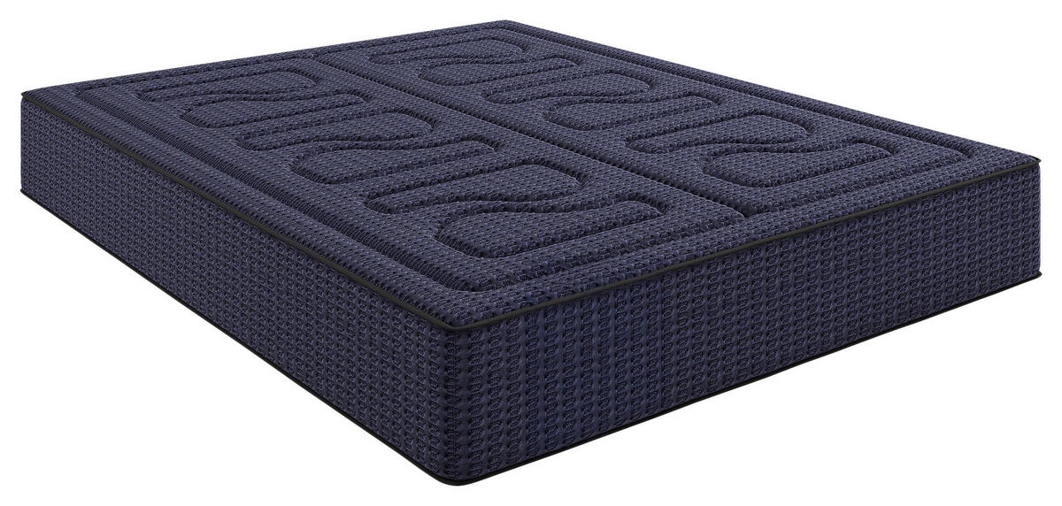 BOXSPRINGMATRATZE Imperial H3/H4, 200/200 cm, Höhe ca.:  - Dunkelblau, Basics, Textil (200/200cm) - Livetastic