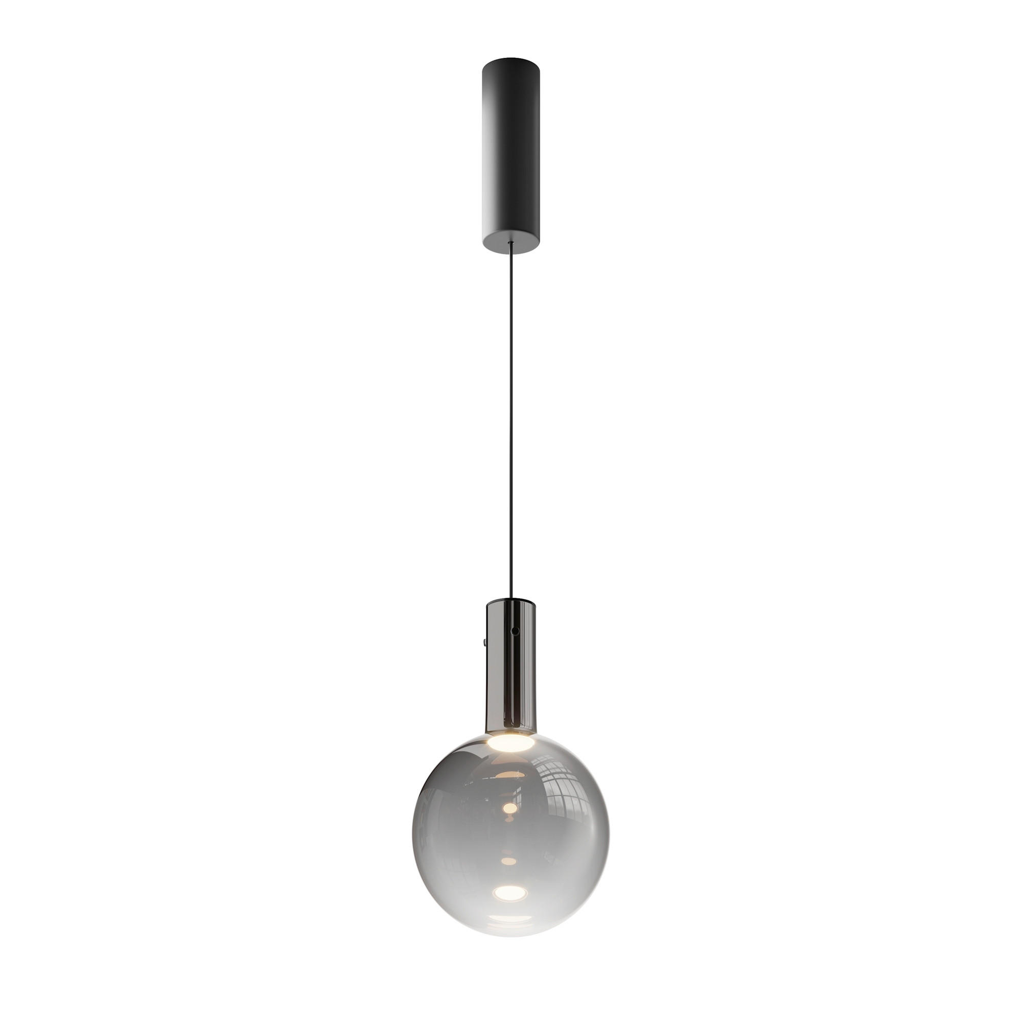 PENDELLEUCHTE 20/350 cm    - Schwarz, Design, Metall (20/350cm) - MAYTONI