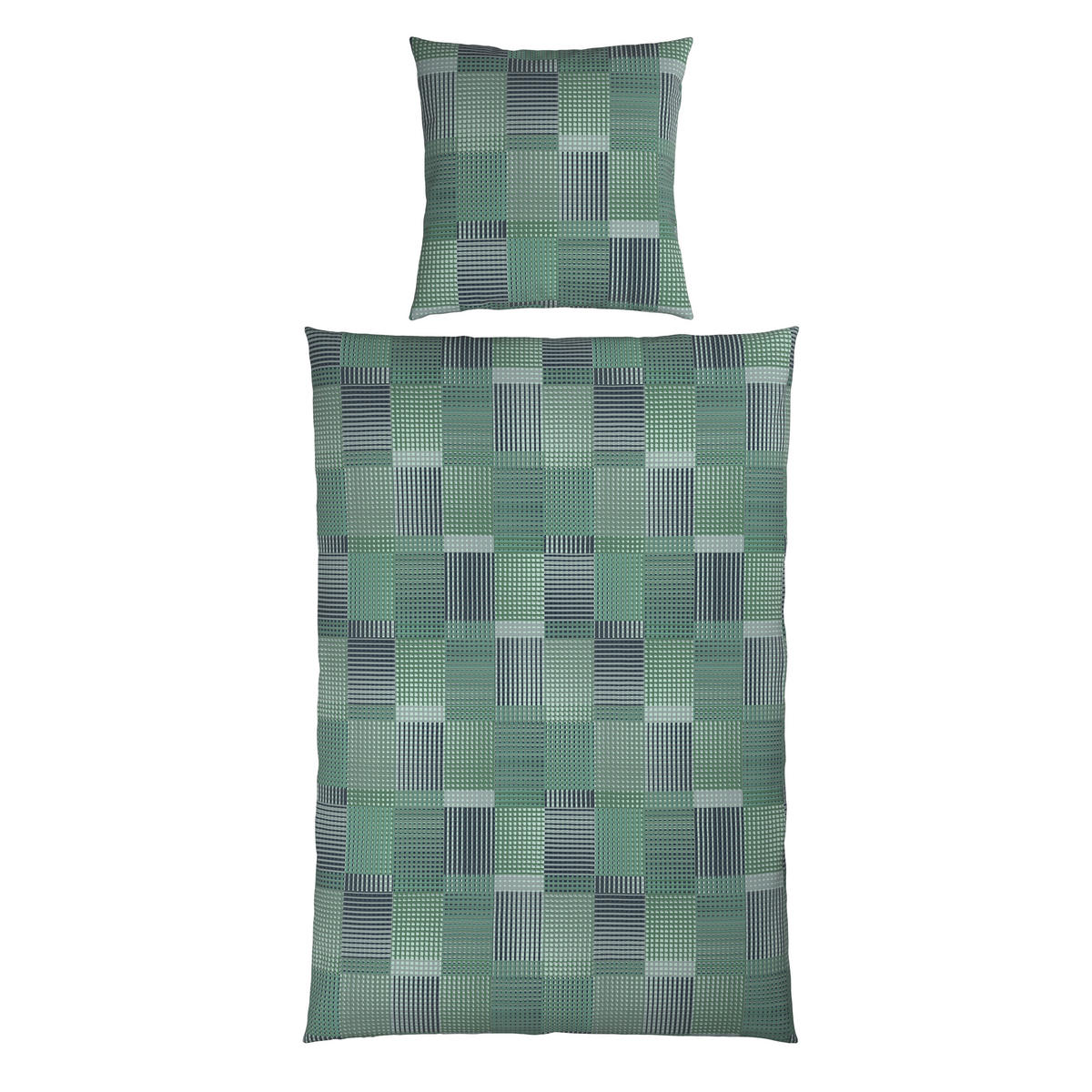 BETTWÄSCHE Flanell 135/200 cm  - Grün, Textil (135/200cm) - Novel