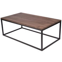 COUCHTISCH in Holz, Metall 110/40/60 cm  - Eiche dunkel/Schwarz, Natur, Holz/Metall (110/40/60cm)