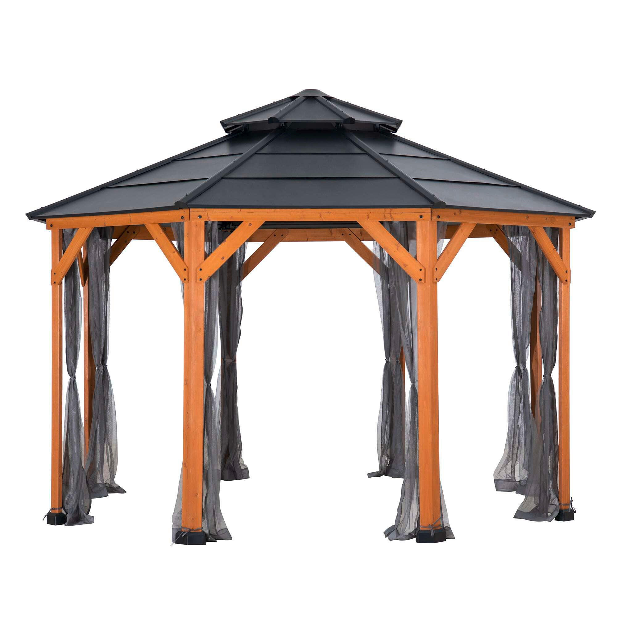 PAVILLON-SEITENTEIL   - Grau, Basics, Textil (147/228cm) - Modante
