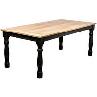 STOL ZA BLAGOVAONICU  prirodne boje  drvo      - prirodne boje/crna, Moderno, drvo (200/78/100cm)