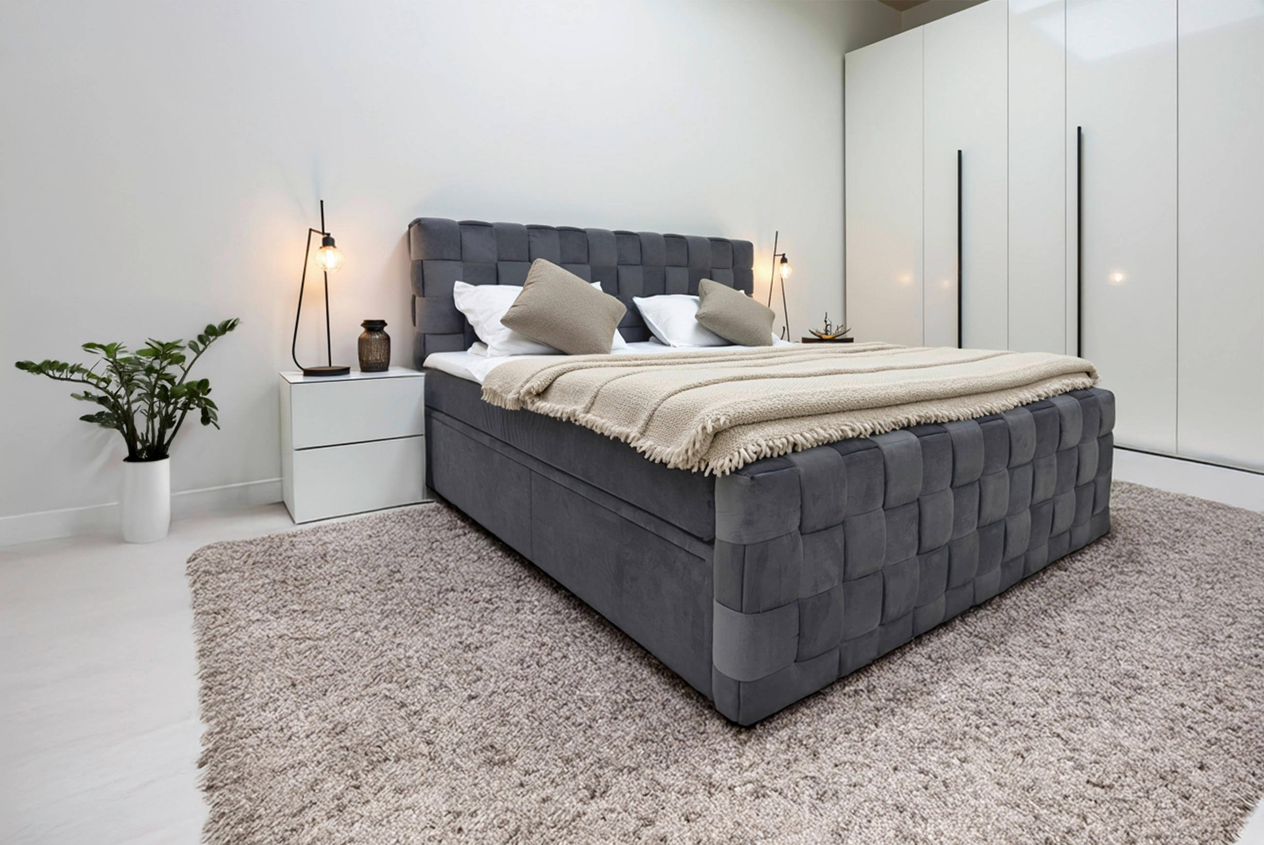 Livetastic AMERICKÁ POSTEĽ, 140/200 cm, grafitová