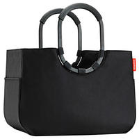 EINKAUFSTASCHE Loopshopper L frame black 25 L  - Schwarz, Basics, Kunststoff/Textil (46/34,5/25cm) - Reisenthel