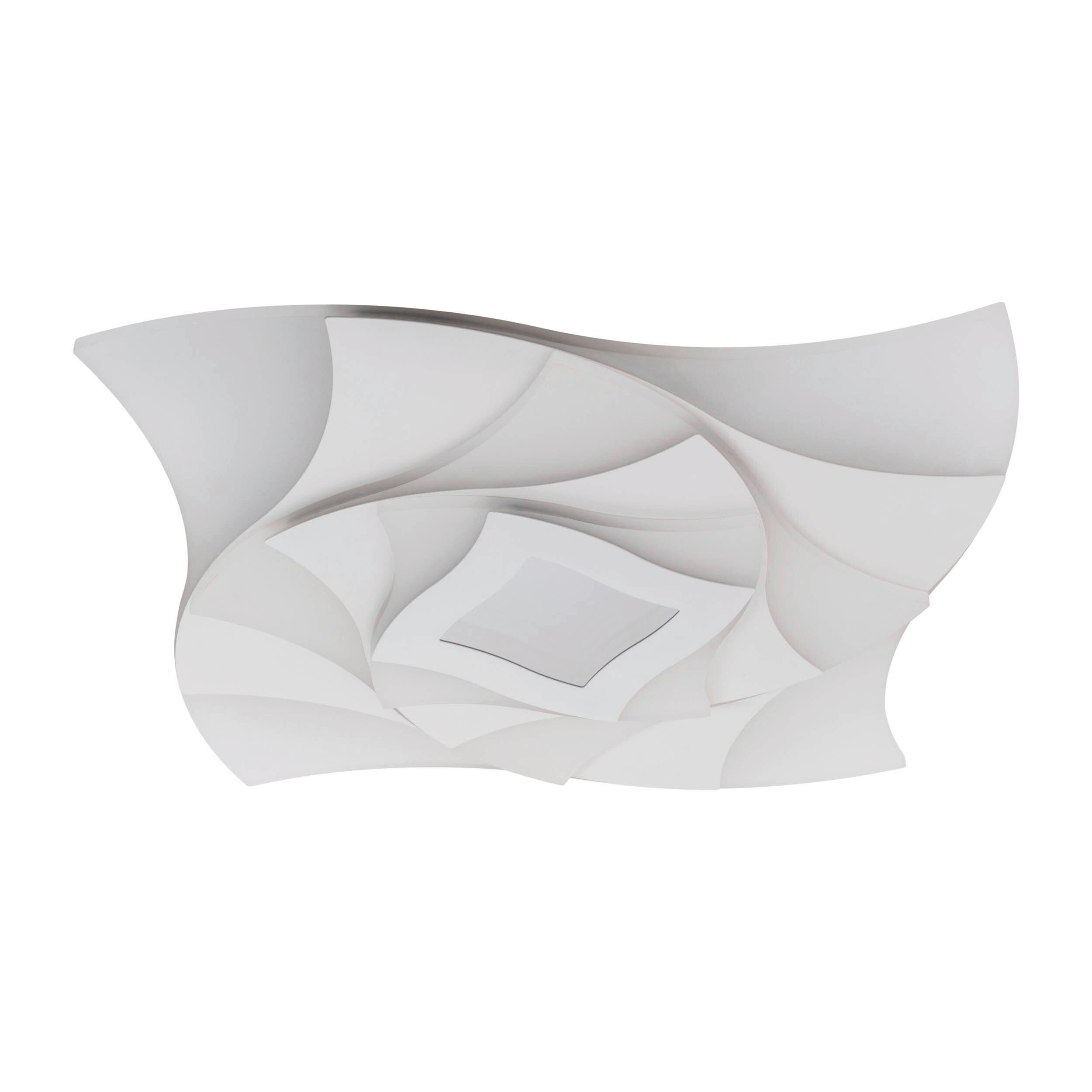 LED-DECKENLEUCHTE LIORA 48/48/6 cm   - Weiß, KONVENTIONELL, Kunststoff/Metall (48/48/6cm) - Näve