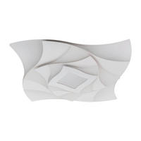 LED-DECKENLEUCHTE LIORA 48/48/6 cm   - Weiß, KONVENTIONELL, Kunststoff/Metall (48/48/6cm) - Näve
