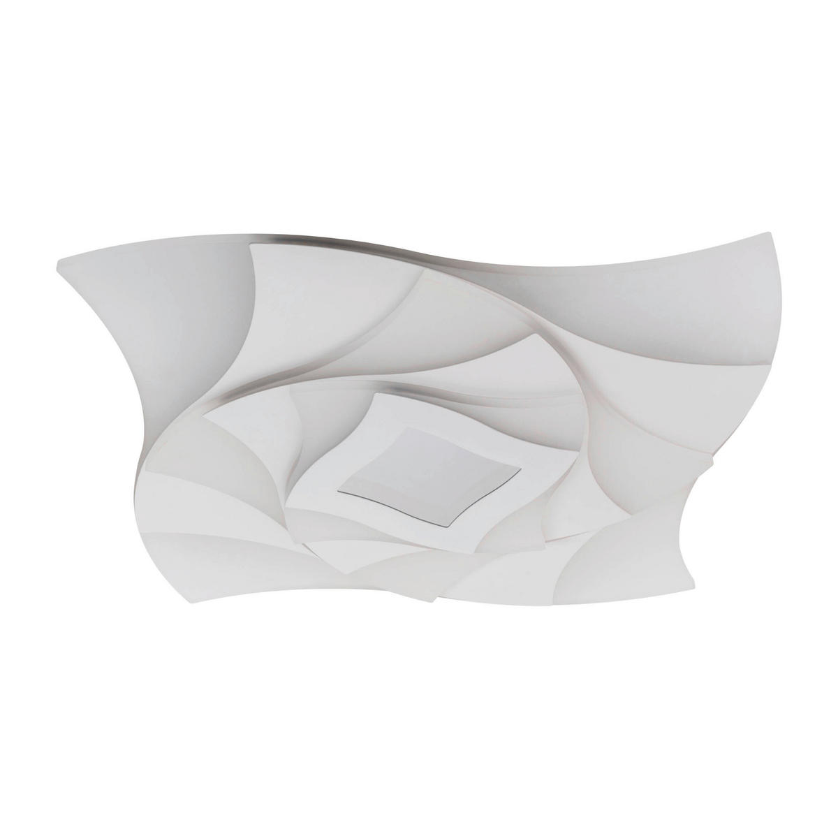 LED-DECKENLEUCHTE LIORA 48/48/6 cm   - Weiß, KONVENTIONELL, Kunststoff/Metall (48/48/6cm) - Näve