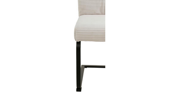 SCHWINGSTUHL  Stoffauswahl Cord  - Creme/Schwarz, Design, Textil/Metall (44/99/62cm) - Carryhome