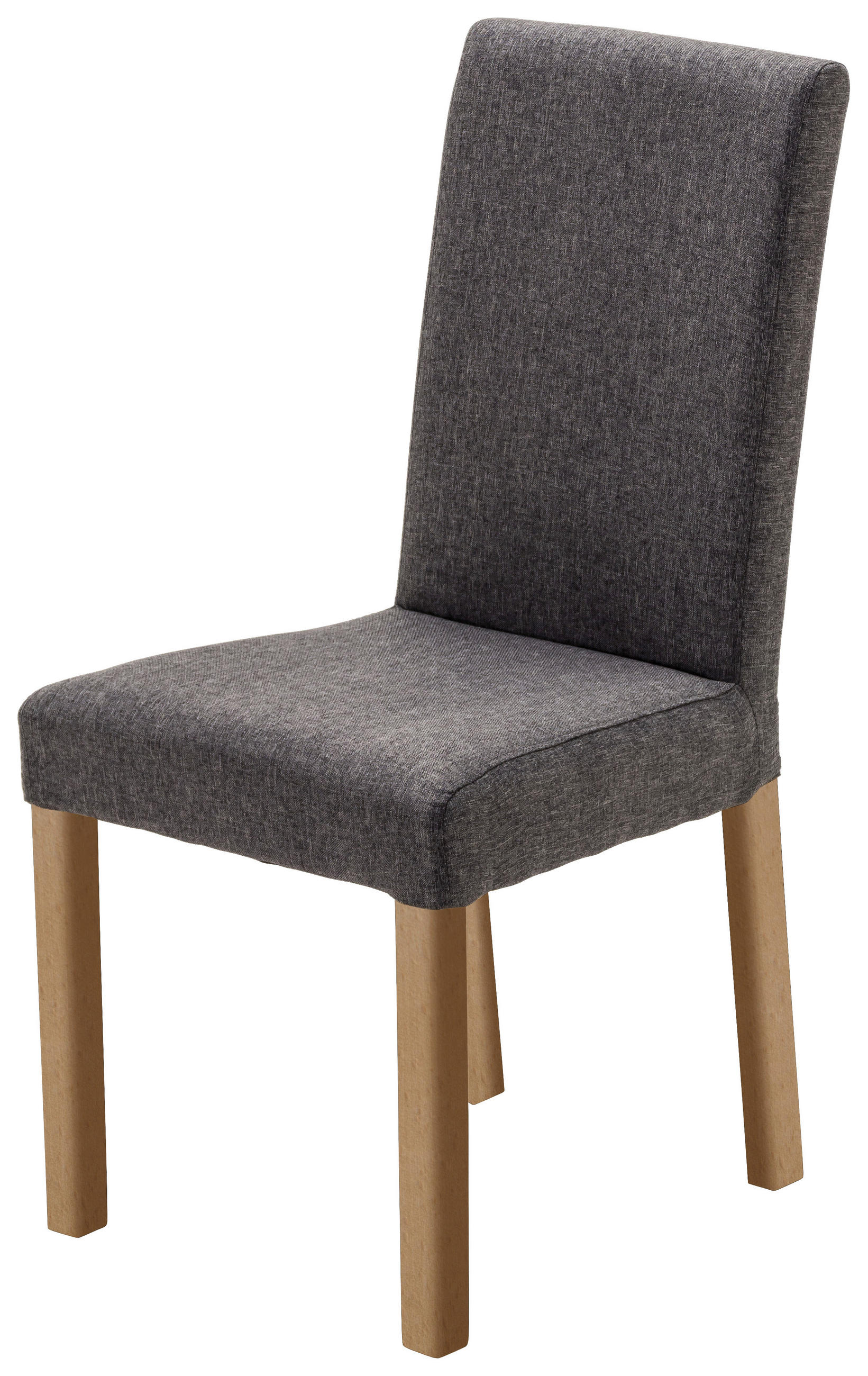STUHL  Beinauswahl, Stoffauswahl, mit Griff Webstoff  Anthrazit, Buchefarben  - Anthrazit/Buchefarben, KONVENTIONELL, Holz/Textil (44/92/57cm) - Carryhome
