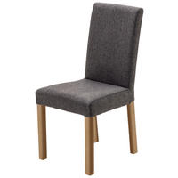 STUHL  Beinauswahl, Stoffauswahl, mit Griff Webstoff  Anthrazit, Buchefarben  - Anthrazit/Buchefarben, KONVENTIONELL, Holz/Textil (44/92/57cm) - Carryhome