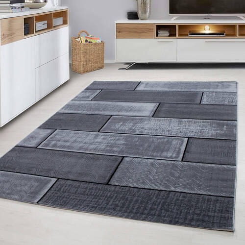 WEBTEPPICH 140/200 cm Plus Schwarz  - Schwarz, Basics, Textil (140/200cm) - Novel