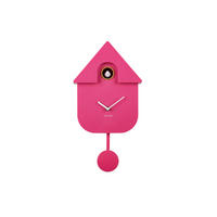 WANDUHR MODERN CUCKOO Pink 21,5/41/8,5 cm  - Pink, KONVENTIONELL, Kunststoff (21,5/41/8,5cm) - Karlsson