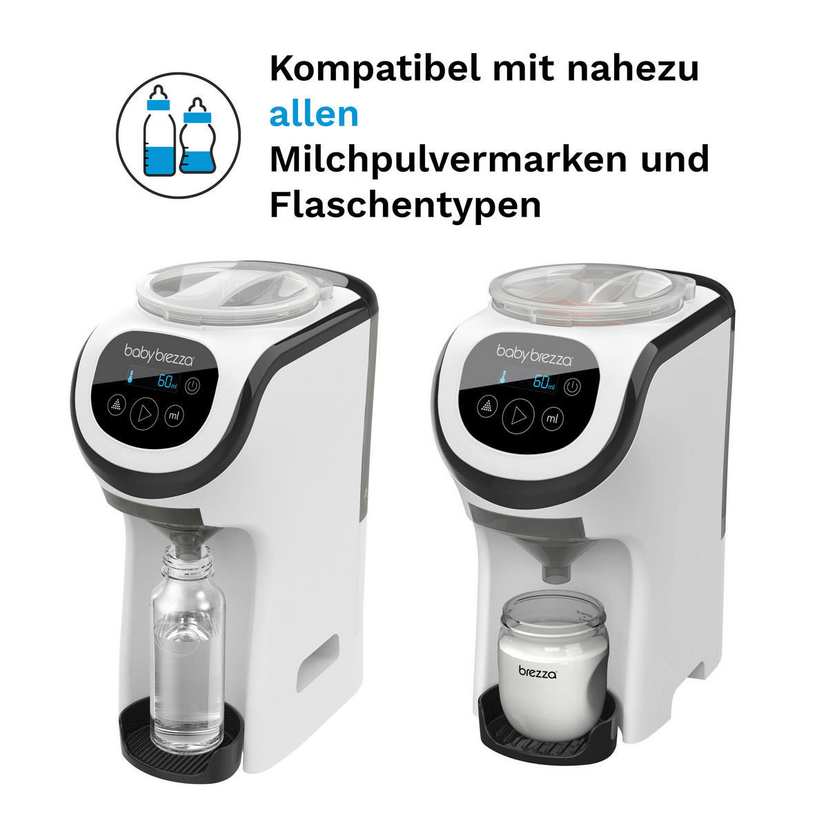 BABYNAHRUNGSZUBEREITER Baby Brezza Formula Pro Mini  - Weiss/Transparent, Basics, Kunststoff (14.8/31.3/27.0cm) - Baby Brezza