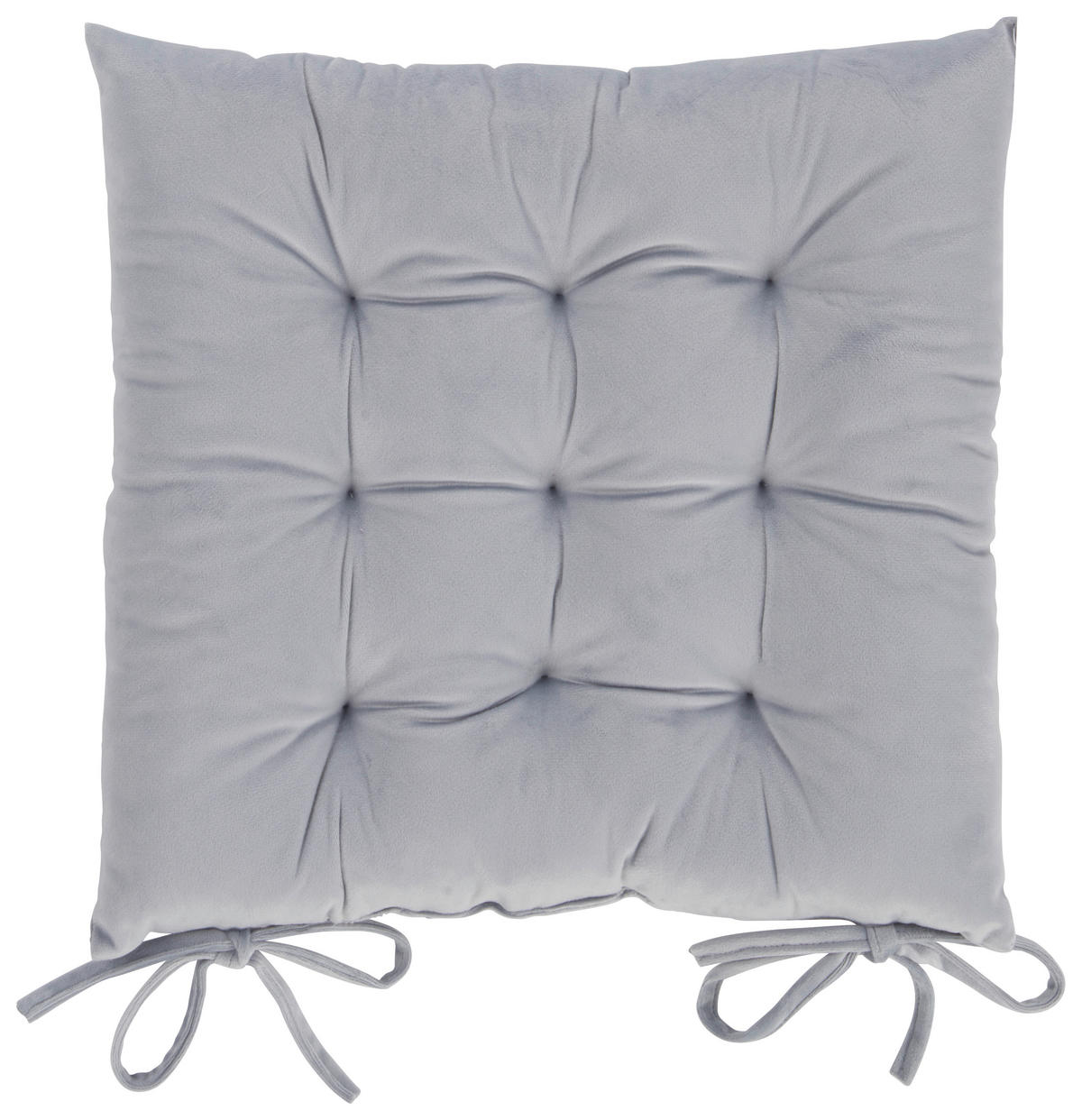 SITZKISSEN  40/40 cm   - Silberfarben, Basics, Textil (40/40cm) - X-Mas