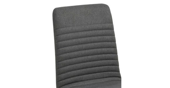 STUHL in Webstoff Textil - Eichefarben/Anthrazit, Design, Holz/Textil (42/90/43cm) - Carryhome