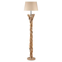 STEHLEUCHTE 40/40/167 cm    - Schwarz/Akaziefarben, Natur, Holz/Metall (40/40/167cm)
