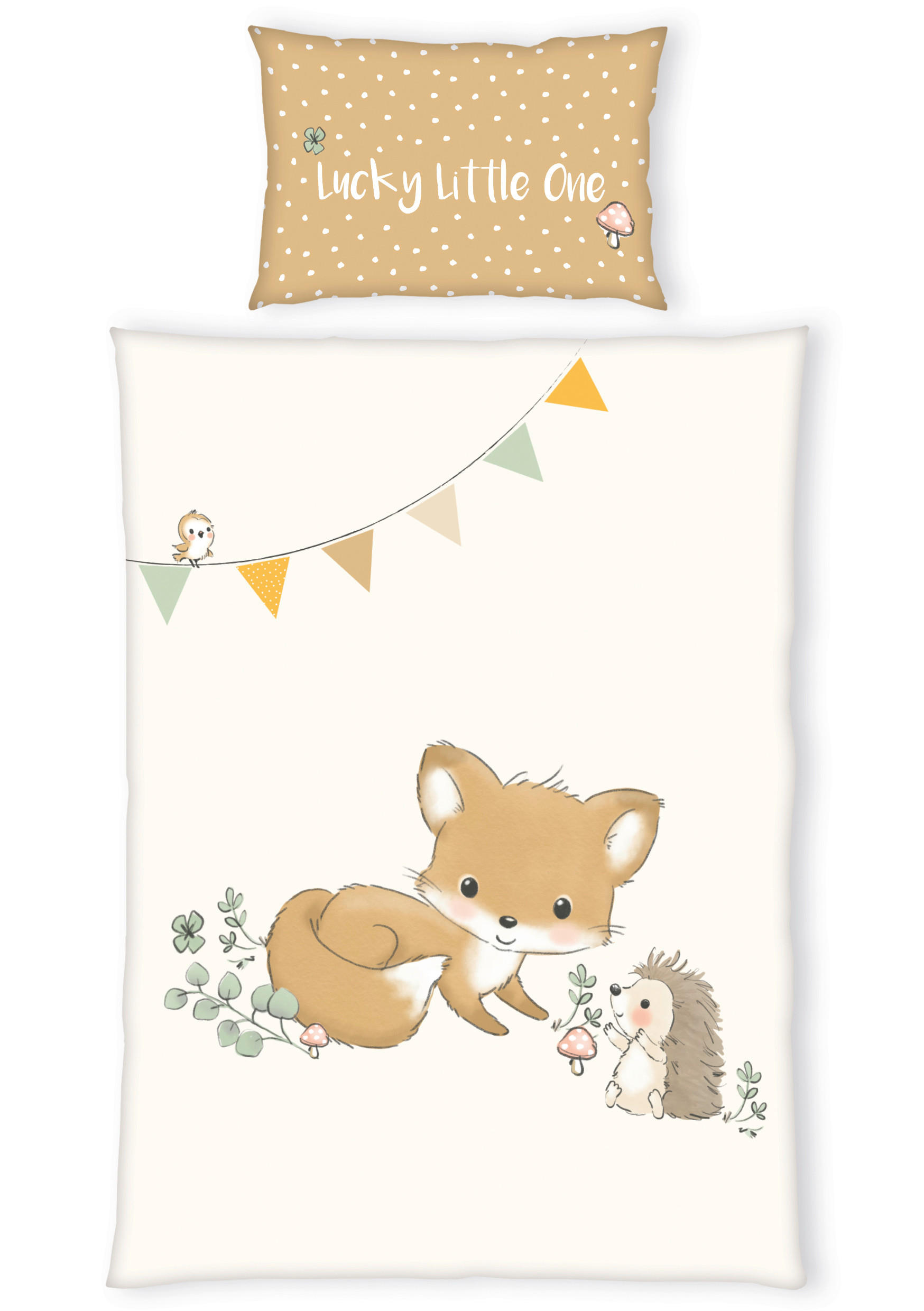 BABYBETTWÄSCHE 100/135 cm  - Multicolor/Braun, Basics, Textil (100/135cm) - Herding