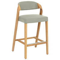 TRESENSTUHL in Wildeiche, Grauweiß  - Wildeiche/Grauweiß, Natur, Leder/Holz (51/93/49cm) - Voglauer