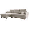 ECKSOFA in Chenille Beige  - Beige/Naturfarben, Holz/Textil (157/235cm) - MID.YOU