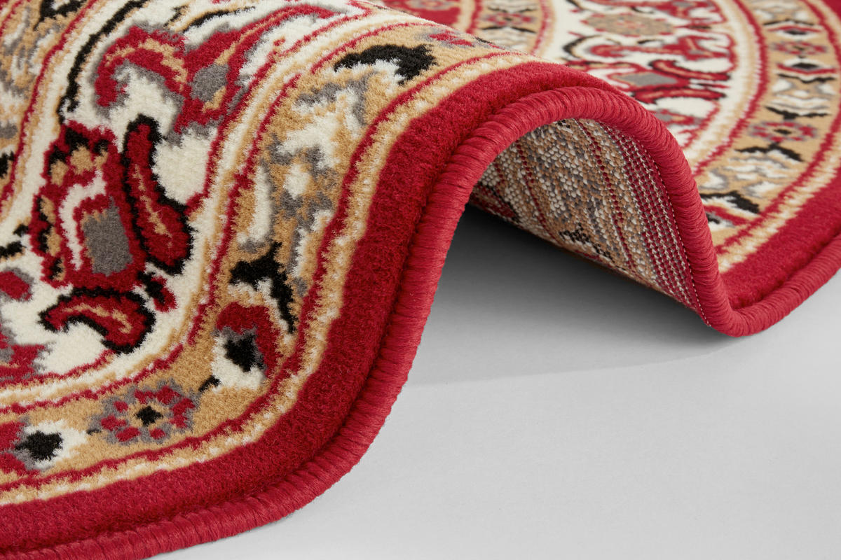 VINTAGE-TEPPICH 160 cm Mirkan Rot, Multicolor  - Rot/Multicolor, Basics, Kunststoff/Textil (160cm) - Hanse Home