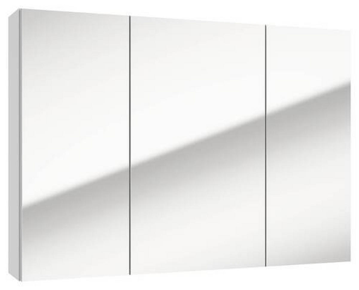 SPIEGELSCHRANK 85/60/15 cm  - Weiß, Basics, Glas/Holzwerkstoff (85/60/15cm) - MID.YOU