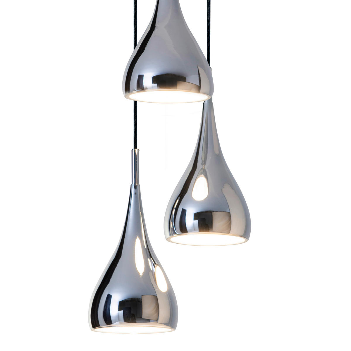 HÄNGELEUCHTE 30/120 cm   - Chromfarben, Trend, Metall (30/120cm) - Näve