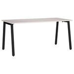 SCHREIBTISCH 160/80/75 cm  in Schwarz, Kaschmir  - Kaschmir/Schwarz, MODERN, Holzwerkstoff/Metall (160/80/75cm) - Novel