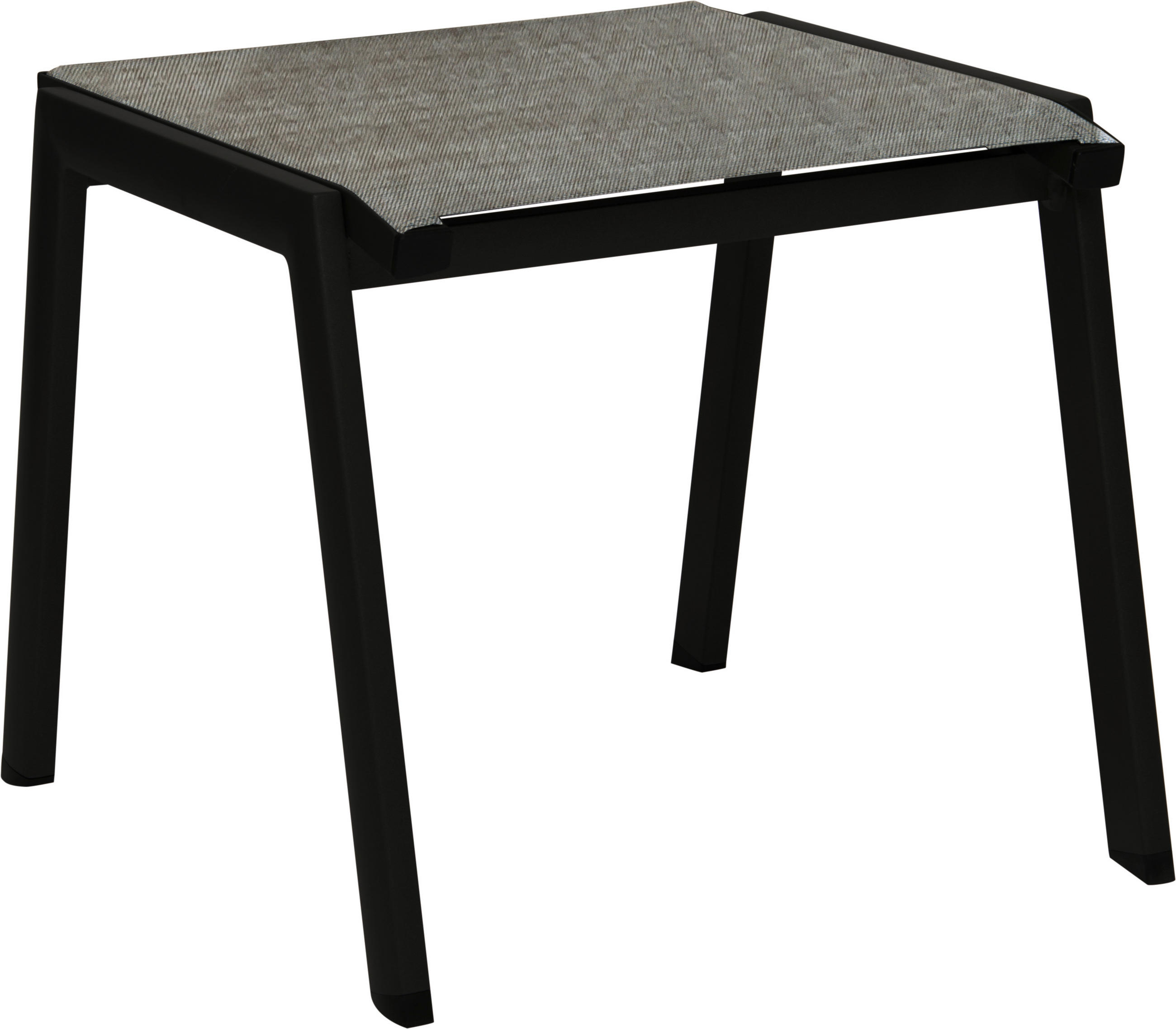 STAPELHOCKER in Metall, Textil Grau, Schwarz  - Schwarz/Grau, Basics, Textil/Metall (51/45/53,50cm) - Stern