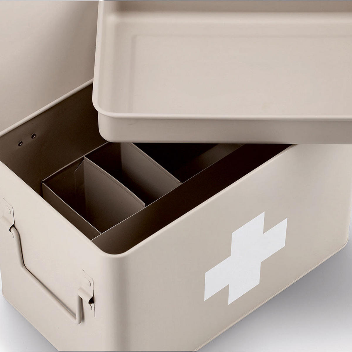 MEDIZINBOX - Beige, Basics, Metall (32/20/21cm) - Zeller Present