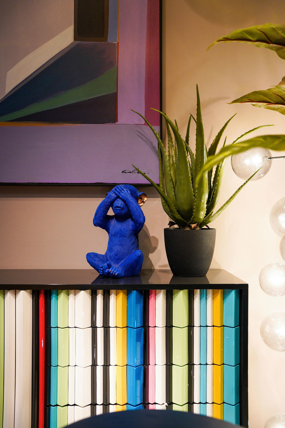 SPARDOSE - Blau/Goldfarben, Trend, Kunststoff (24/35/25cm) - Kare-Design