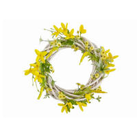 FRÜHLINGSKRANZ  - Gelb/Weiß, LIFESTYLE, Holz/Kunststoff (30cm)