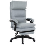 CHEFSESSEL Mikrofaser Hellgrau  - Hellgrau/Schwarz, MODERN, Kunststoff/Textil (63,5/114-122/70cm) - Venda