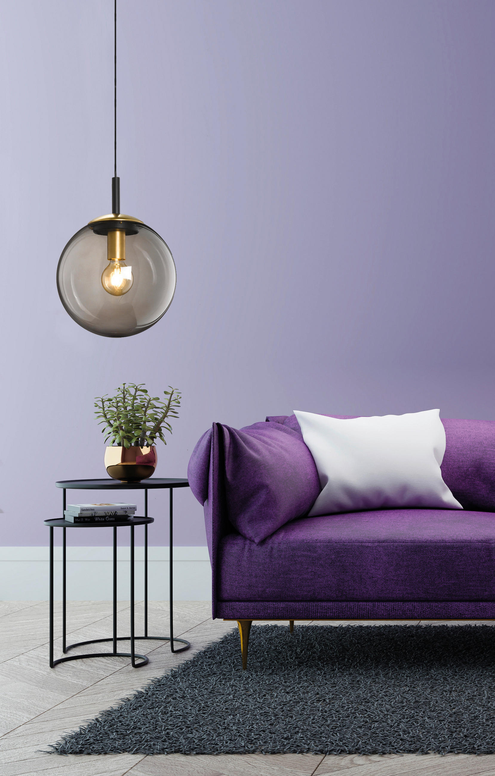 ZÁVĚSNÉ SVÍTIDLO, 30/140 cm  - černá/čiré, Design, kov/sklo (30/140cm) - Fischer & Honsel