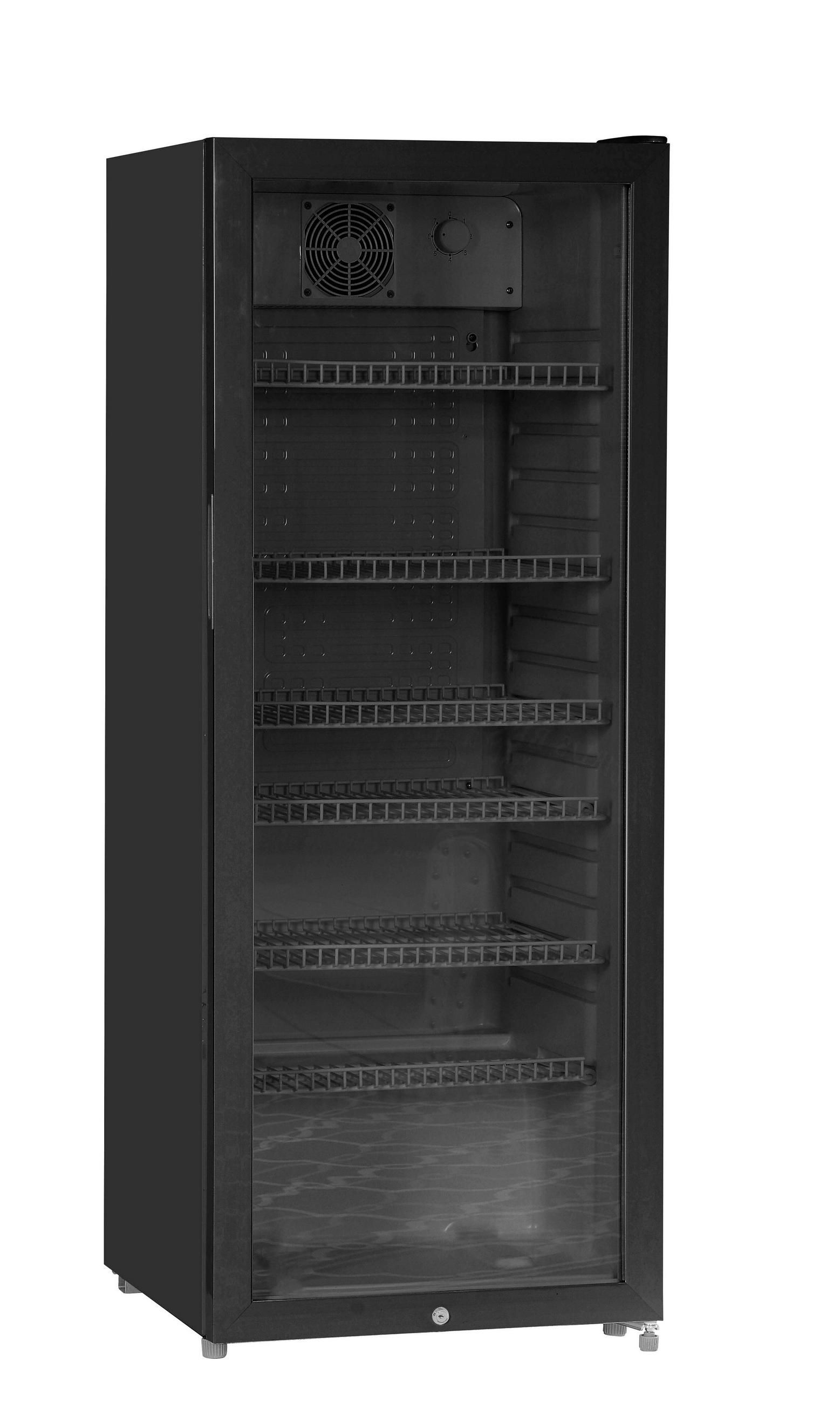 GETRÄNKEKÜHLSCHRANK 54.5/140.5/56.5 cm G-KS 2435  - Schwarz, Basics, Glas/Kunststoff (54.5/140.5/56.5cm) - Silva Homeline