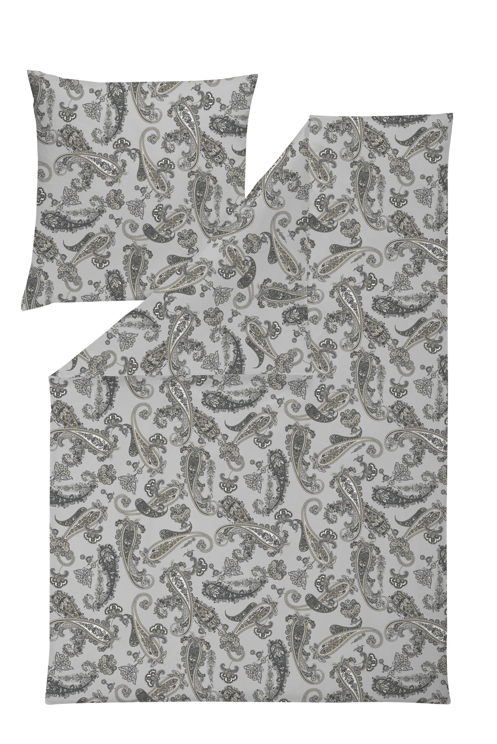 BETTWÄSCHE 135/200 cm Atelier Interlock-Jersey  - Platinfarben, Design, Textil (135/200cm) - Estella