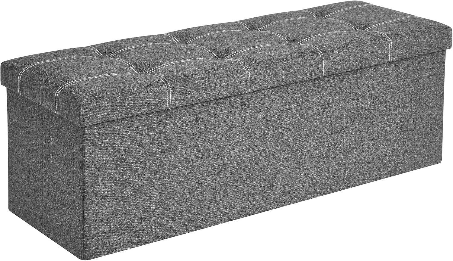XXXLutz Truhenbank Grau 110x38x38 cm