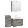 BADEZIMMER 4-teilig  in 112 cm  - Chromfarben/Graphitfarben, KONVENTIONELL, Glas/Keramik (112cm) - Pelipal