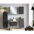 UNTERSCHRANK 40/79/35 cm - Graphitfarben/Grau, Natur, Holzwerkstoff (40/79/35cm) - Xora