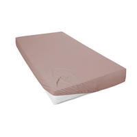 SPANNLEINTUCH 100/200 cm Jersey  - Dunkelbraun, Basics, Textil (100/200cm)