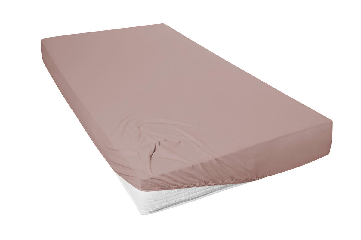 SPANNLEINTUCH 100/200 cm Jersey  - Dunkelbraun, Basics, Textil (100/200cm)
