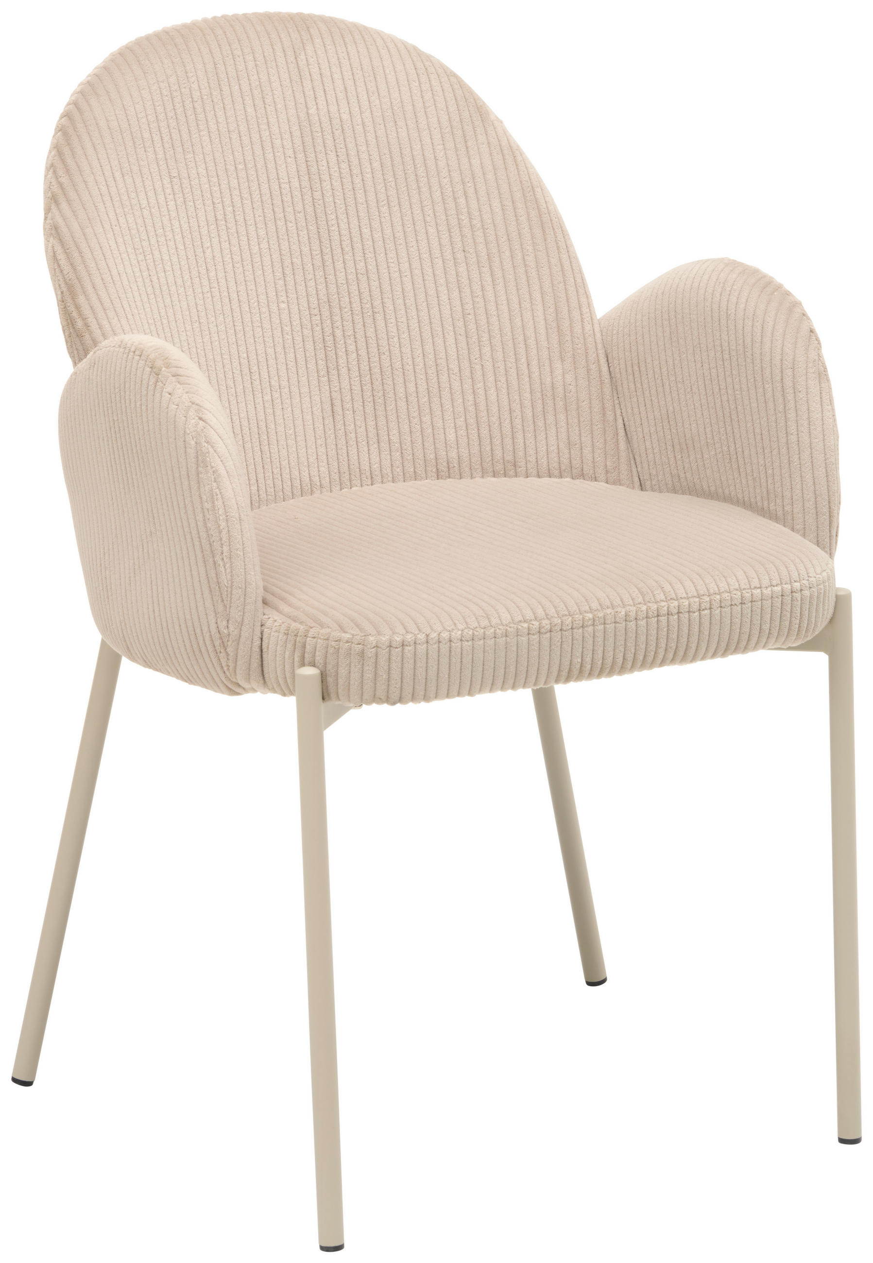 VIERFUßSTUHL - Champagner/Beige, KONVENTIONELL, Textil/Metall (57/85/61cm) - MID.YOU