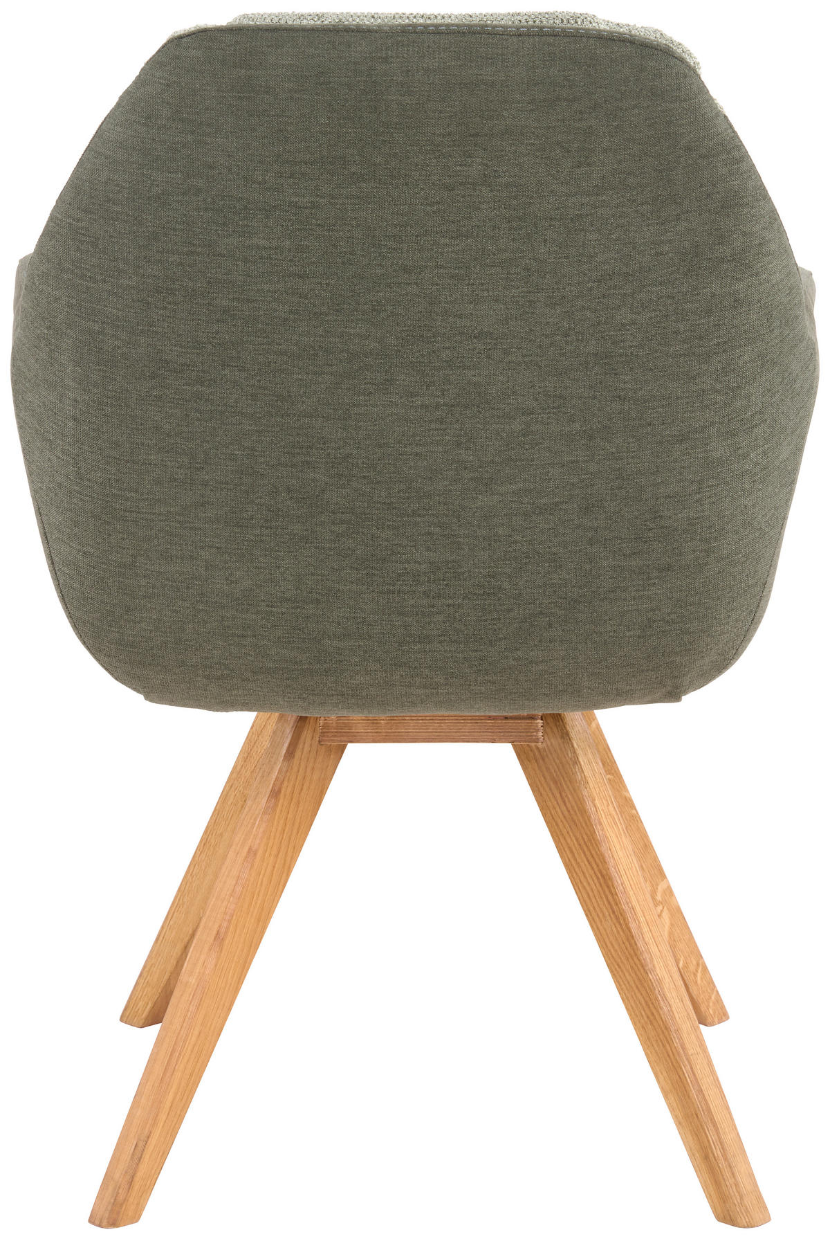 ARMLEHNSTUHL  in Flachgewebe  - Wildeiche/Olivgrün, Design, Holz/Textil (65/85/68cm) - Linea Natura