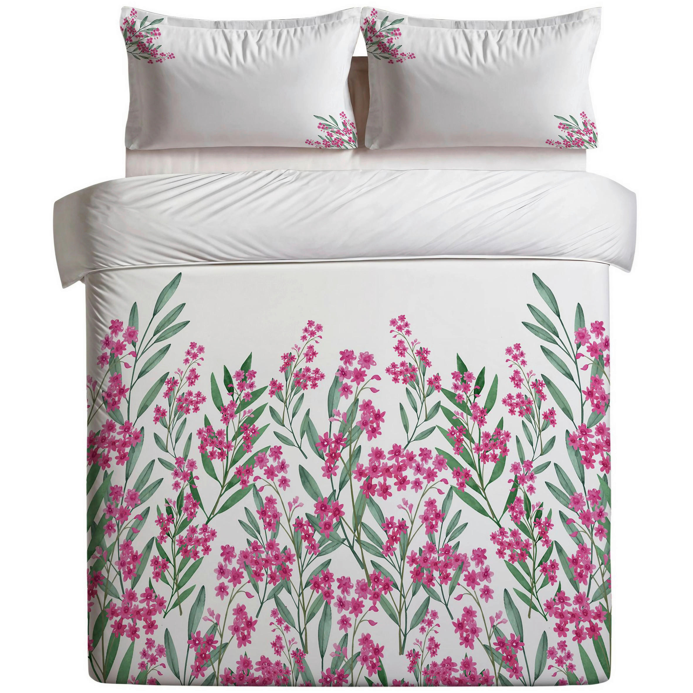 BETTWÄSCHE 135/200 cm  - Pink/Creme, Basics, Textil (135/200cm)