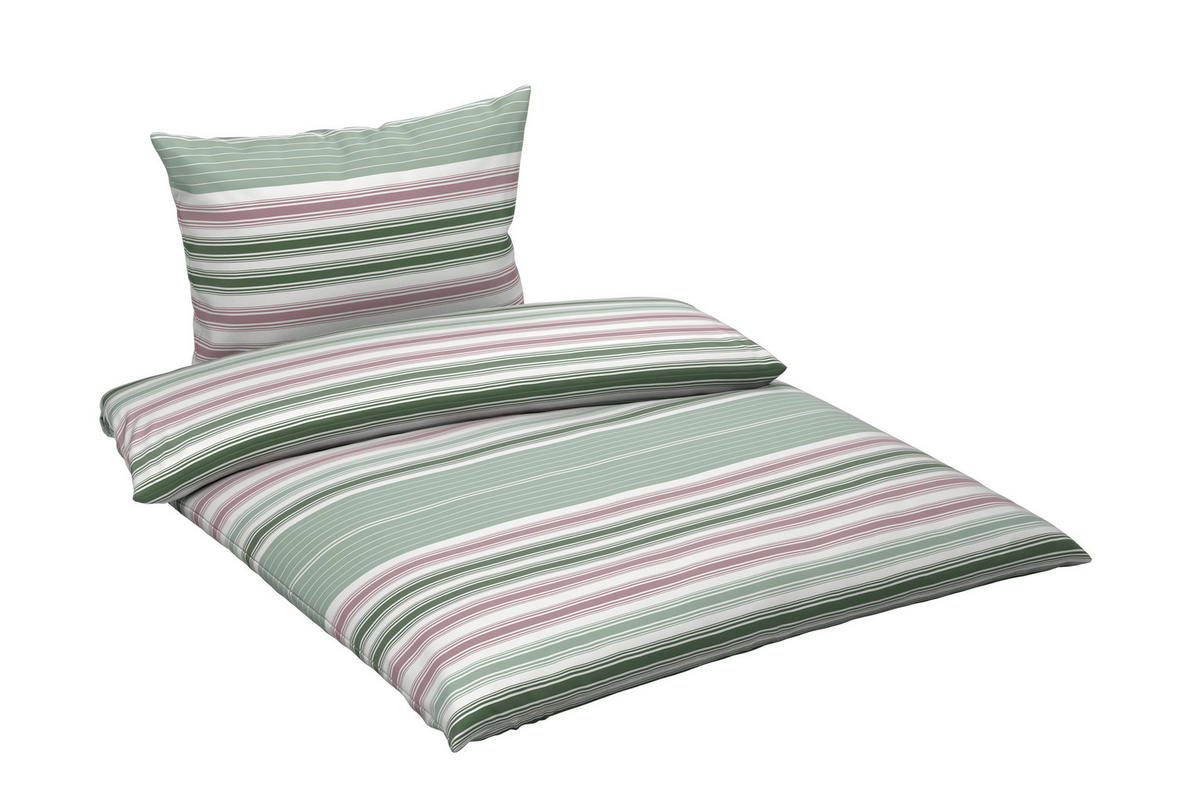 BETTWÄSCHE Satin 140/200 cm  - Grün, KONVENTIONELL, Textil (140/200cm) - Esposa